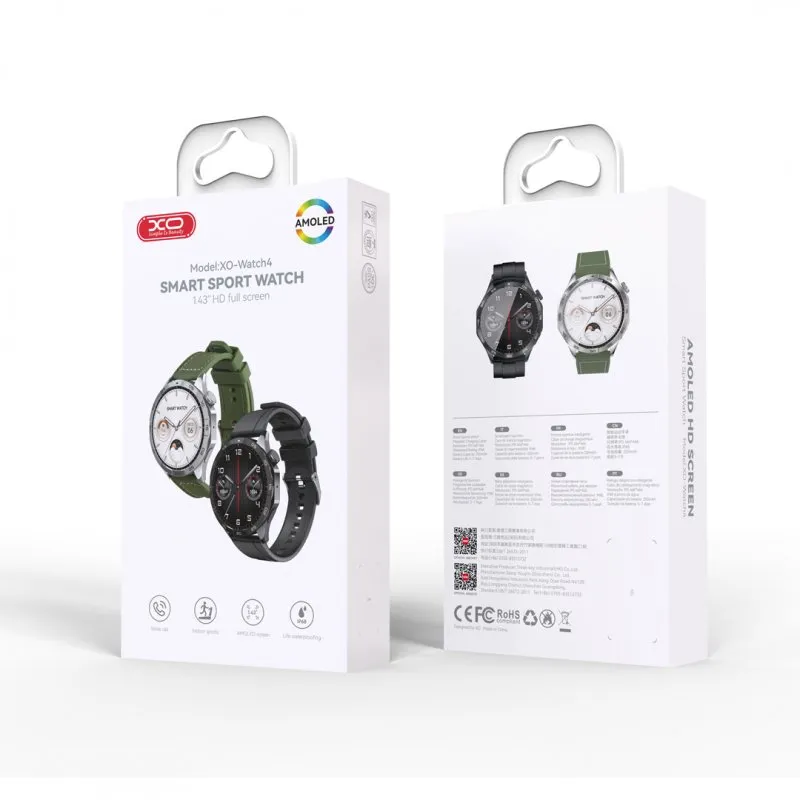 XO pametni sat Watch 4 Amoled zeleni