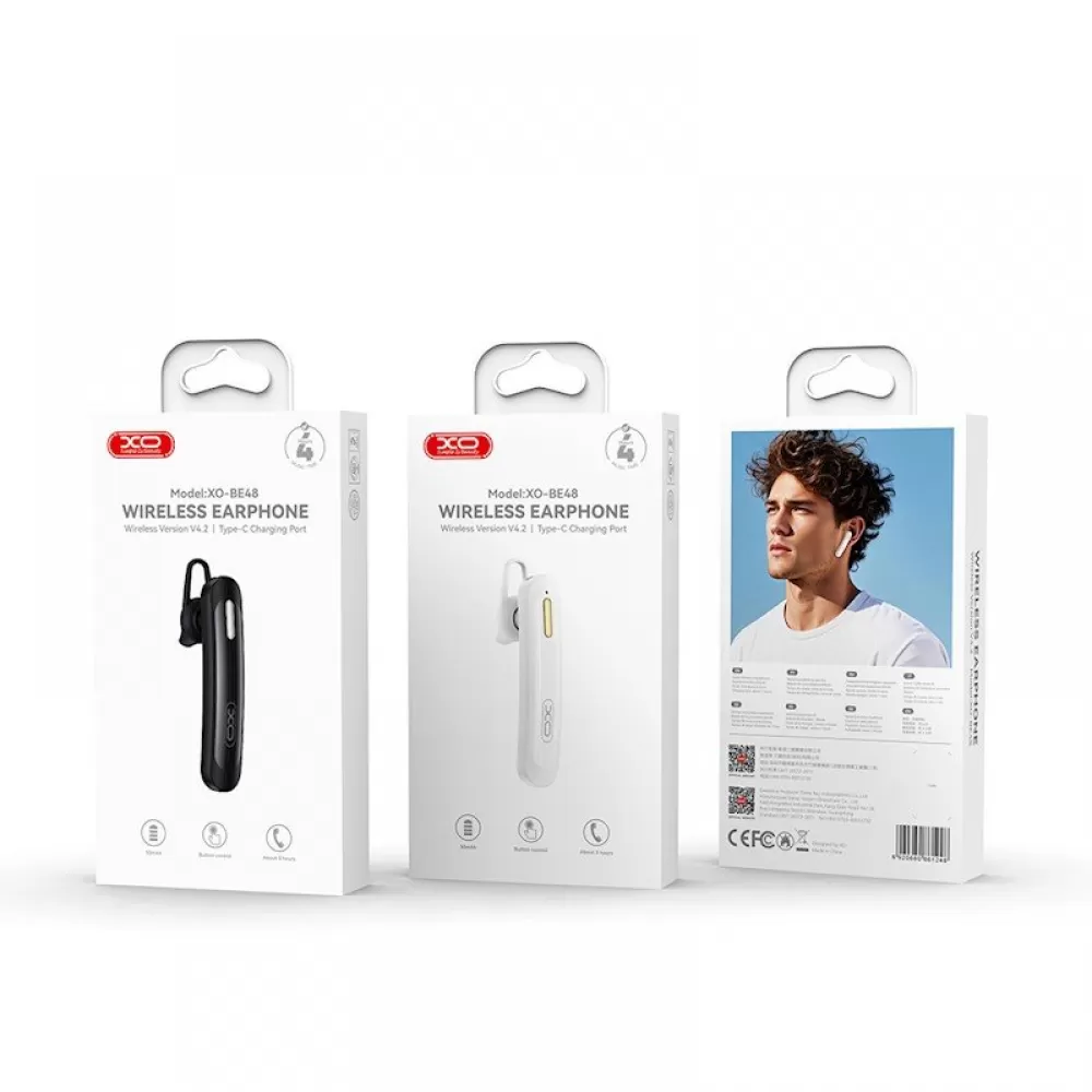 XO bezicna Bluetooth slusalica BE48 crna