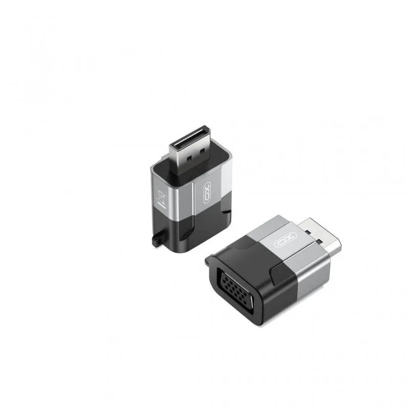 XO adapter GB016 Displayport - VGA sivi