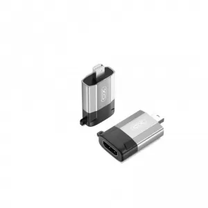 XO adapter GB015 mini Displayport - HDMI 4K sivi