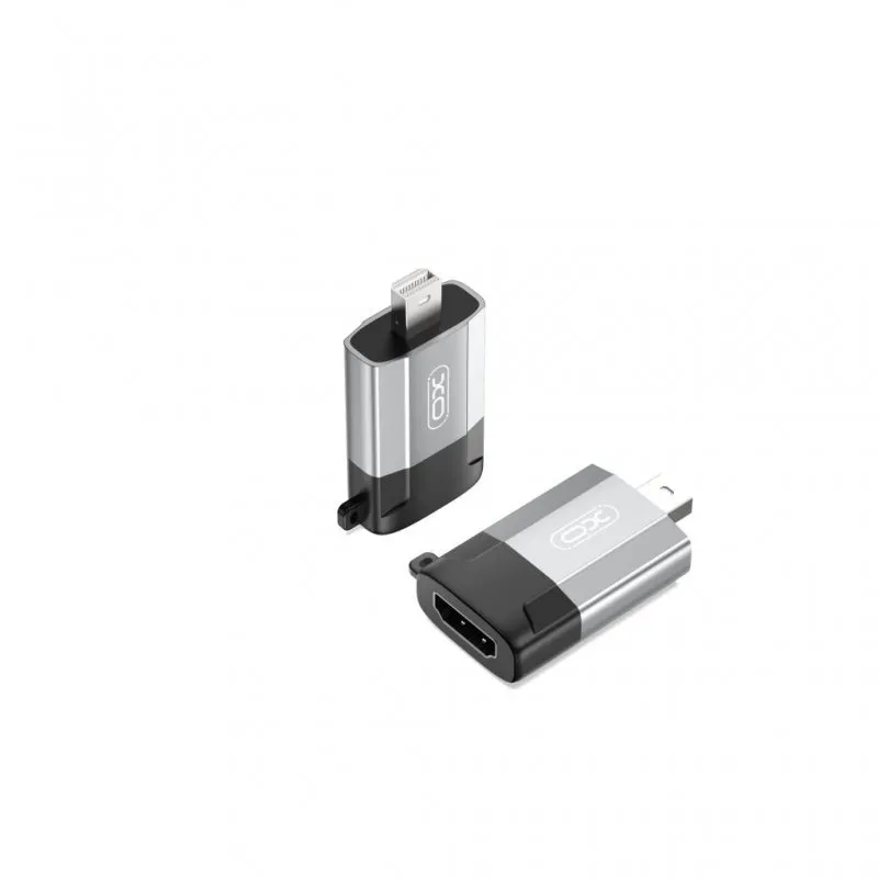 XO adapter GB015 mini Displayport - HDMI 4K sivi