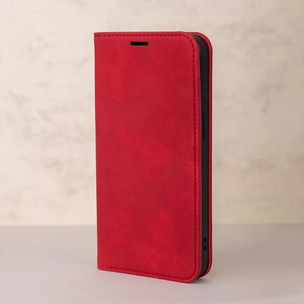 Futrola Smart Suede za Samsung Galaxy A16 4G / A16 5G crvena