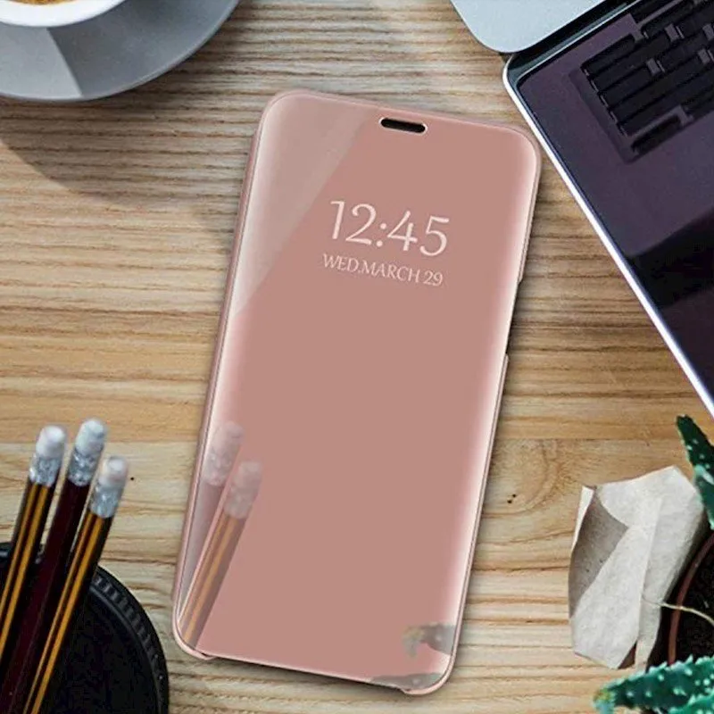 Futrola Smart Clear View za Samsung Galaxy A16 4G / A16 5G roze