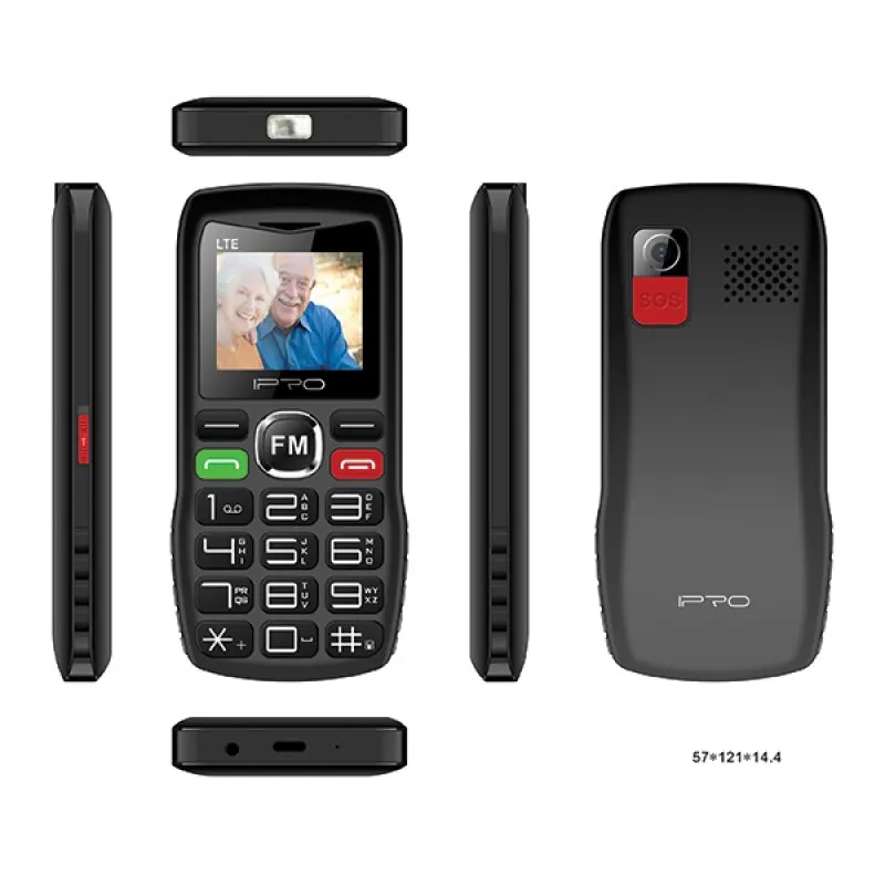 Mobilni telefon IPRO SENIOR F188 DS 2G/GSM/1000mAh/32MB crni