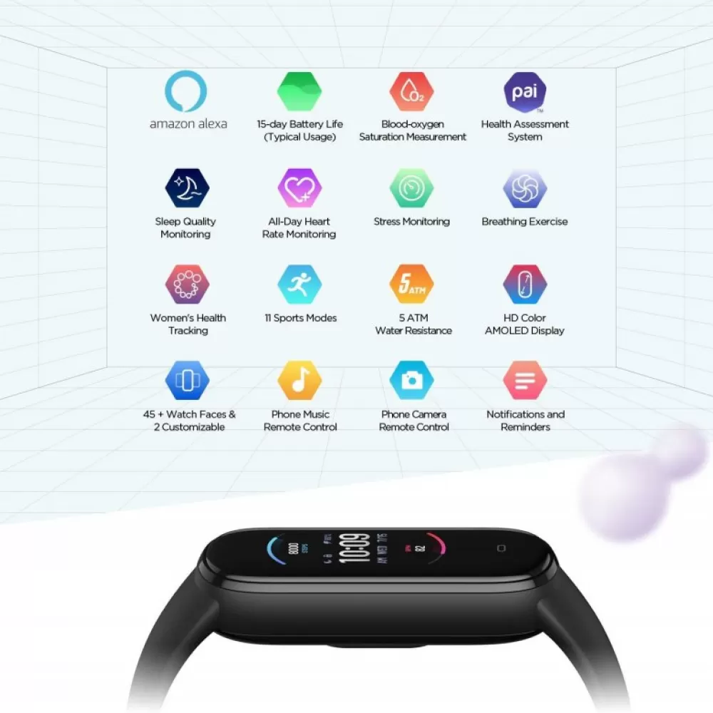 Pametni sat AMAZFIT Band 5 crni