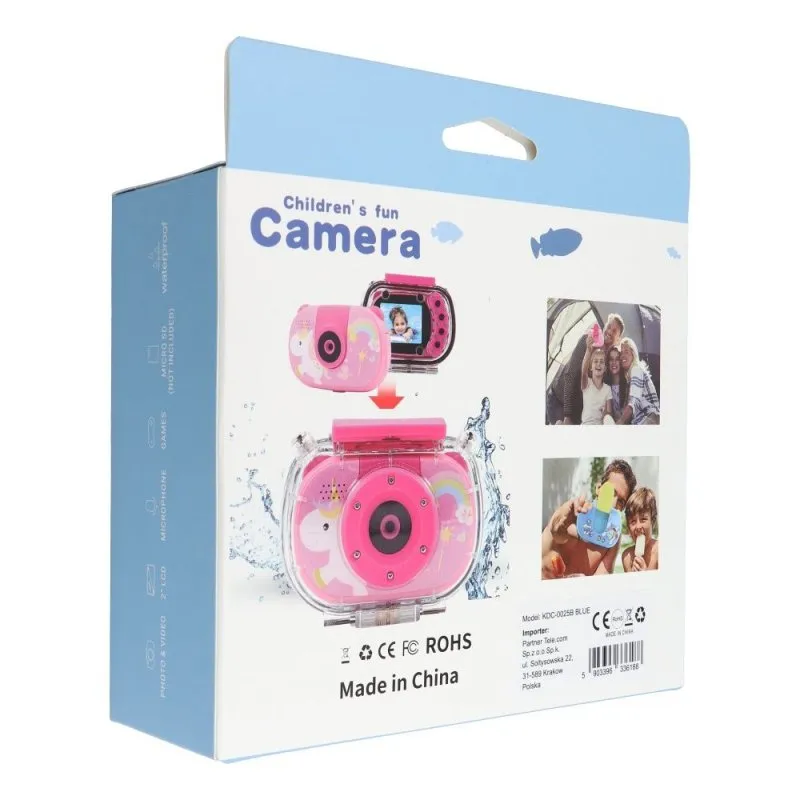 Vodootporni deciji digitalni fotoaparat sa ekranom 2" 1080P / 30fps KDC-0025B plavi