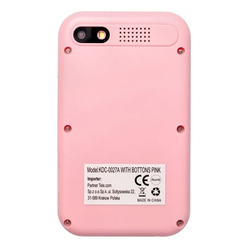 Deciji gejming telefon (konzola) sa  IPS ekranom 2.4" sa tasterima KDC-0027A roze