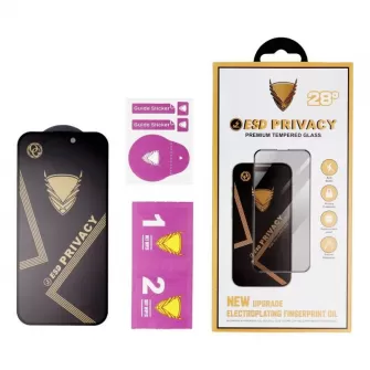Zastitno staklo OG Premium Privacy za Samsung Galaxy S22 / S23 crno