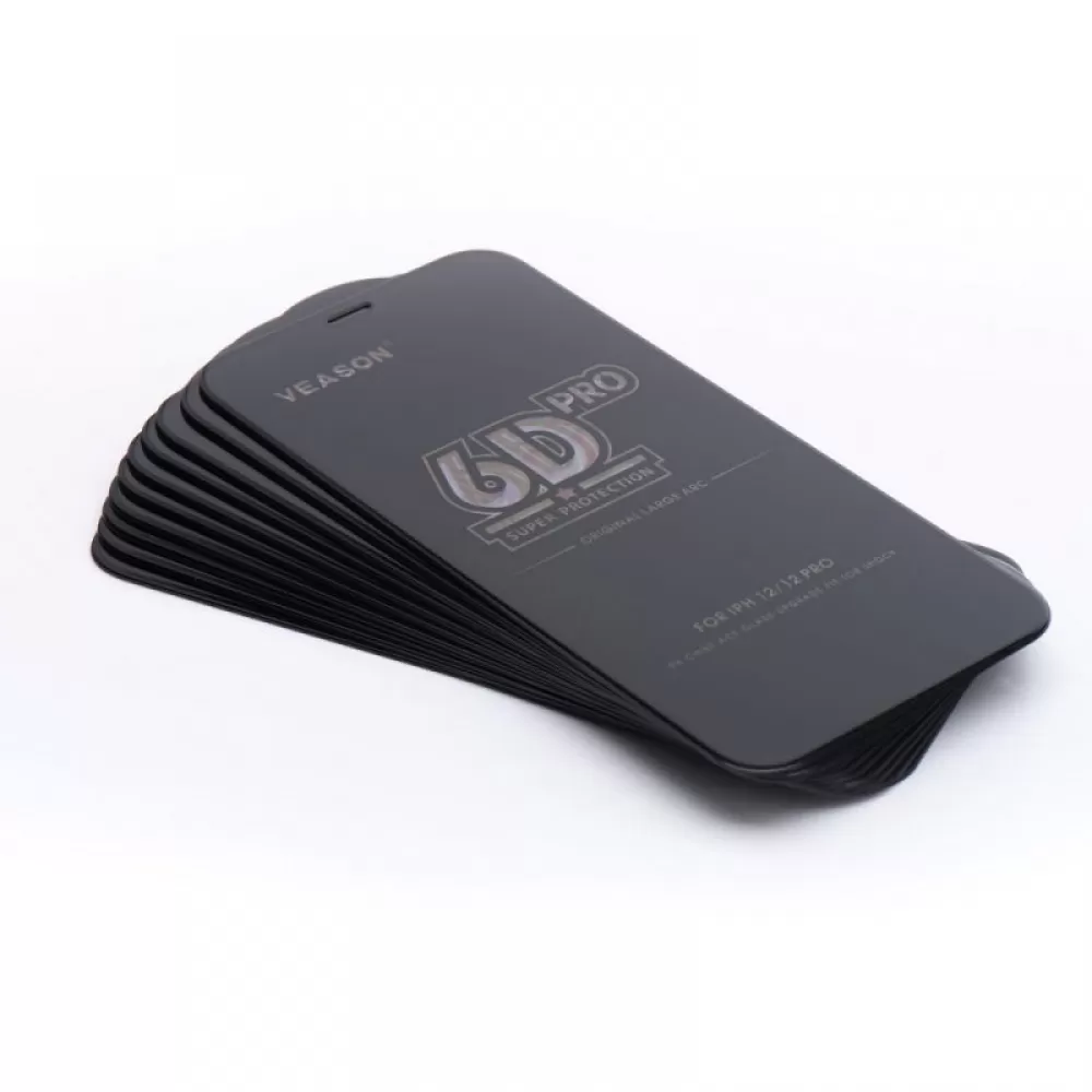 Zastitno staklo 6D Pro Veason (pakovanje 10 u 1) za Iphone XR / 11 crno