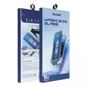 Zastitno staklo 6D Pro VEASON sa aplikatorom za Iphone 16 Pro Max crno