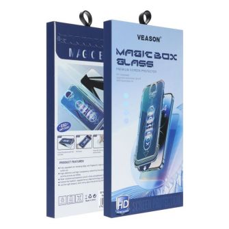 Zastitno staklo 6D Pro VEASON sa aplikatorom za Iphone 16 Pro Max / 17 Pro Max crno