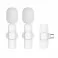 Bezicni lavalier mikrofon Type C dupli (2 u pakovanju) K1 beli