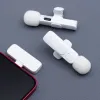 Bezicni lavalier mikrofon Lightning dupli (2 u pakovanju) K1 beli