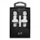 Bezicni lavalier mikrofon Lightning dupli (2 u pakovanju) K1 beli