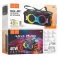 HOCO karaoke set Bluetooth zvucnik + 2 bezicna mikrofona LED 60W HA9 crni