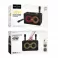 HOCO karaoke set bezicni zvucnik + 2 bezicna mikrofona LED 40W HA8 crni