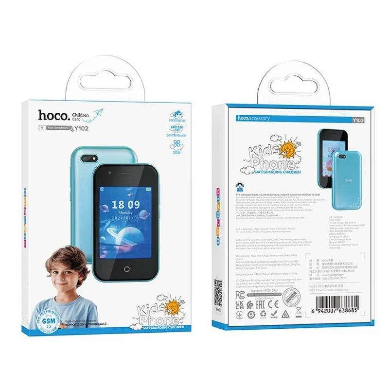 HOCO telefon za decu 2.8" Y102 plavi
