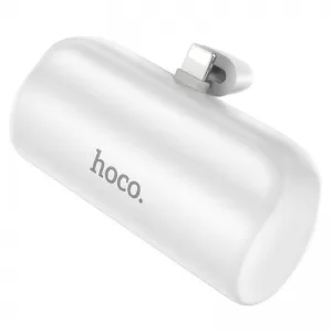 HOCO powerbank 5000 mAh sa integrisanim konektorom Lightning 2A J106 beli