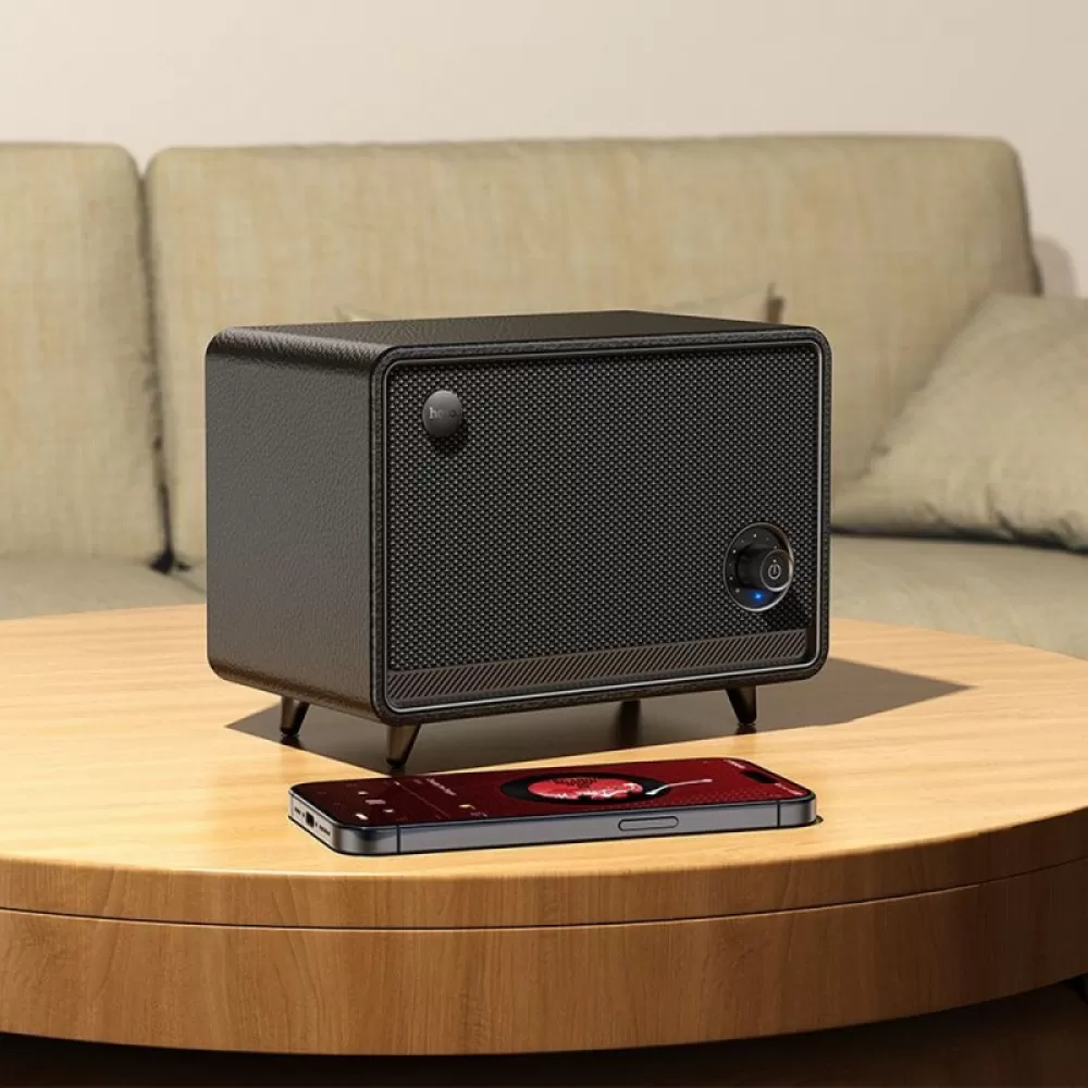 HOCO bluetooth zvucnik retro stil BS65 crni