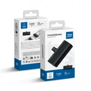 BLUE STAR powerbank 5000 mAh sa integrisanim konektorom Type C 2.1A W0556 crni