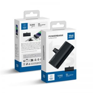 BLUE STAR powerbank 5000 mAh sa integrisanim konektorom Lightning 2.1A W0556P crni
