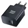 BLUE STAR kucni punjac sa USB C + USB-A prikljuccima PD QC4.0 3A 25W TFB-TC-25WPD crni