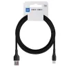 BLUE STAR ECO kabl 3A USB A na Type C PJ68-25-3 1m crni