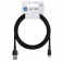 BLUE STAR ECO kabl 3A USB A na Type C PJ68-25-3 1m crni