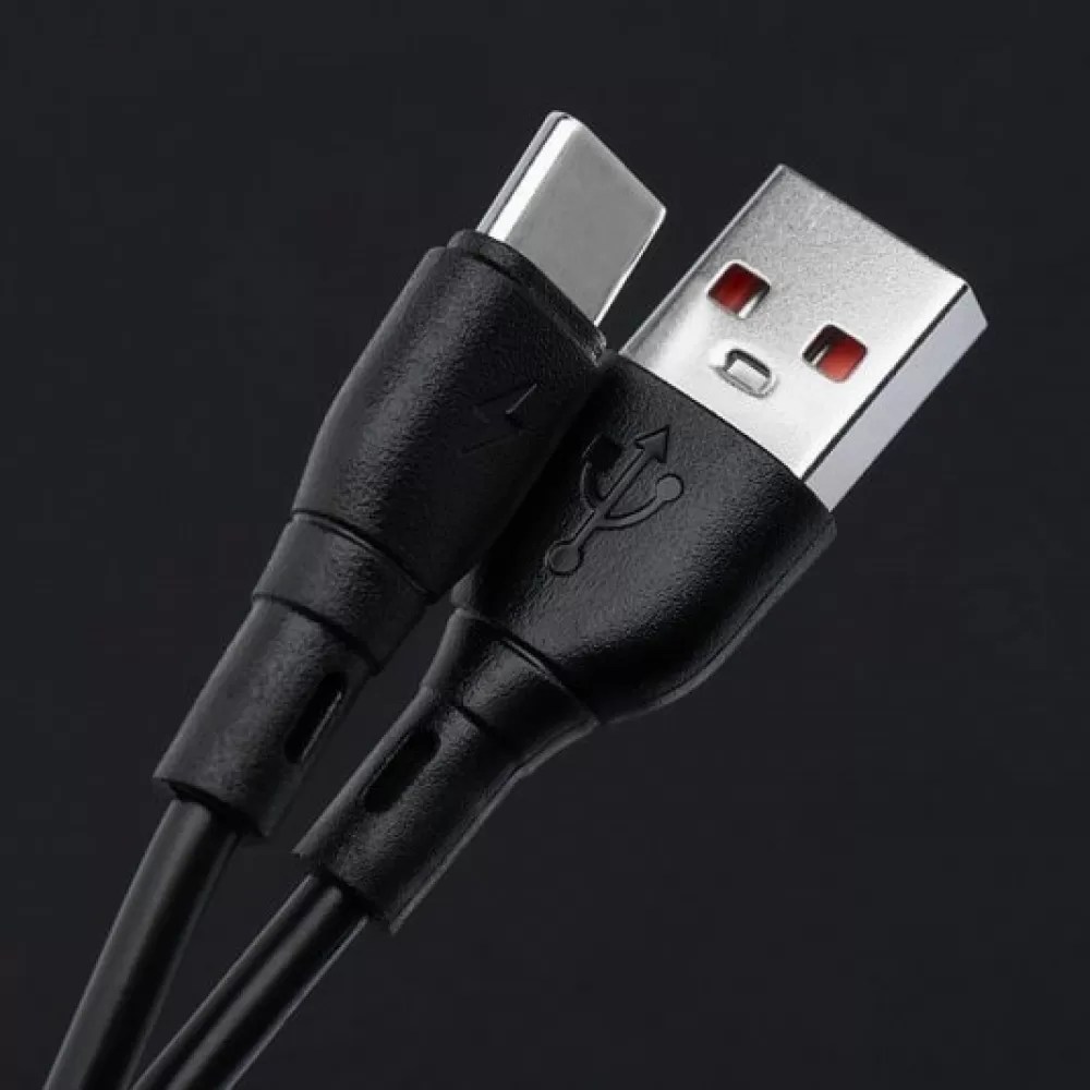 BLUE STAR ECO kabl 3A USB A na Type C PJ68-25-3 1m crni