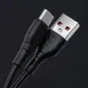 BLUE STAR ECO kabl 3A USB A na Type C PJ68-25-3 1m crni