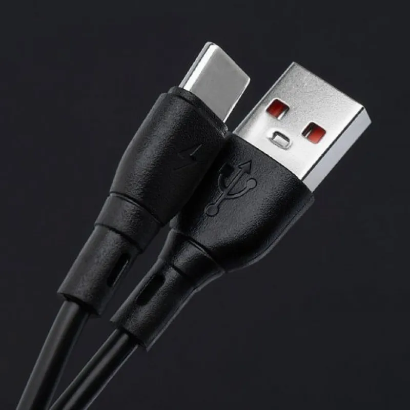 BLUE STAR ECO kabl 3A USB A na Type C PJ68-25-3 1m crni