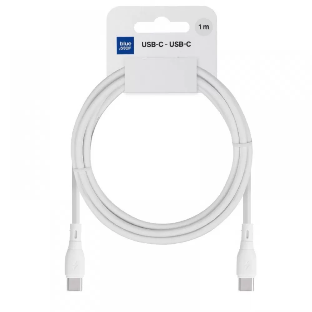 BLUE STAR ECO kabl 3A 60W Type C na Type C PJ73-13-3 1m beli
