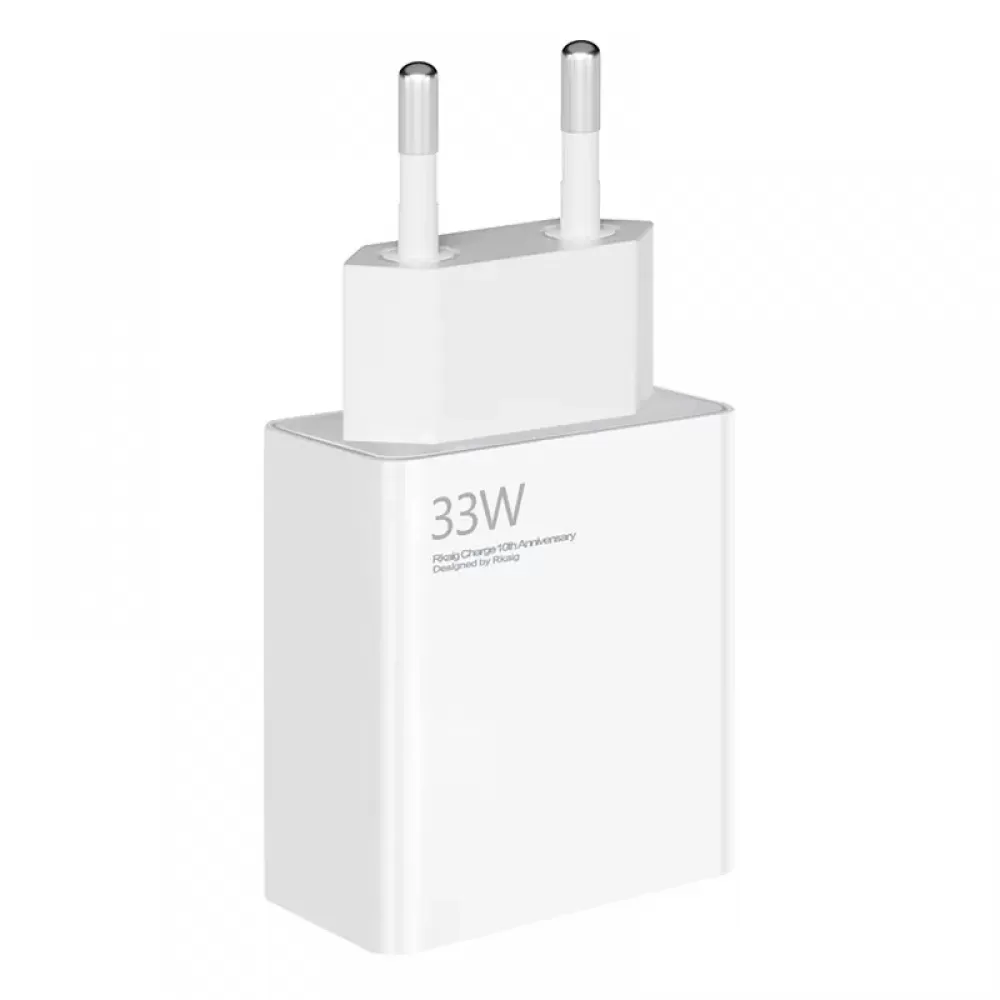 Kucni punjac XIAOMI PD 33W sa kablom USB na Type-C beli EU bela