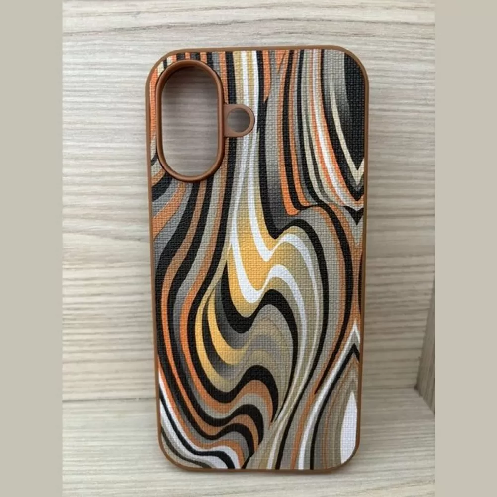 Futrola TEXTILE PRINT za Xiaomi Redmi Note 14 Pro Plus braon