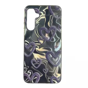 Futrola Holo Heart za Samsung A25 ljubicasta