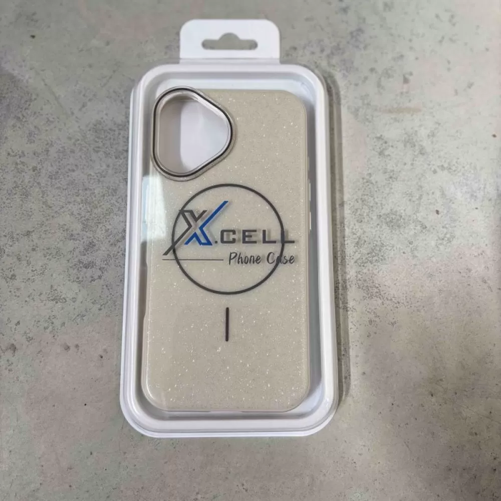 Futrola Thin Mag Shine za iPhone 16 (6.1) bela