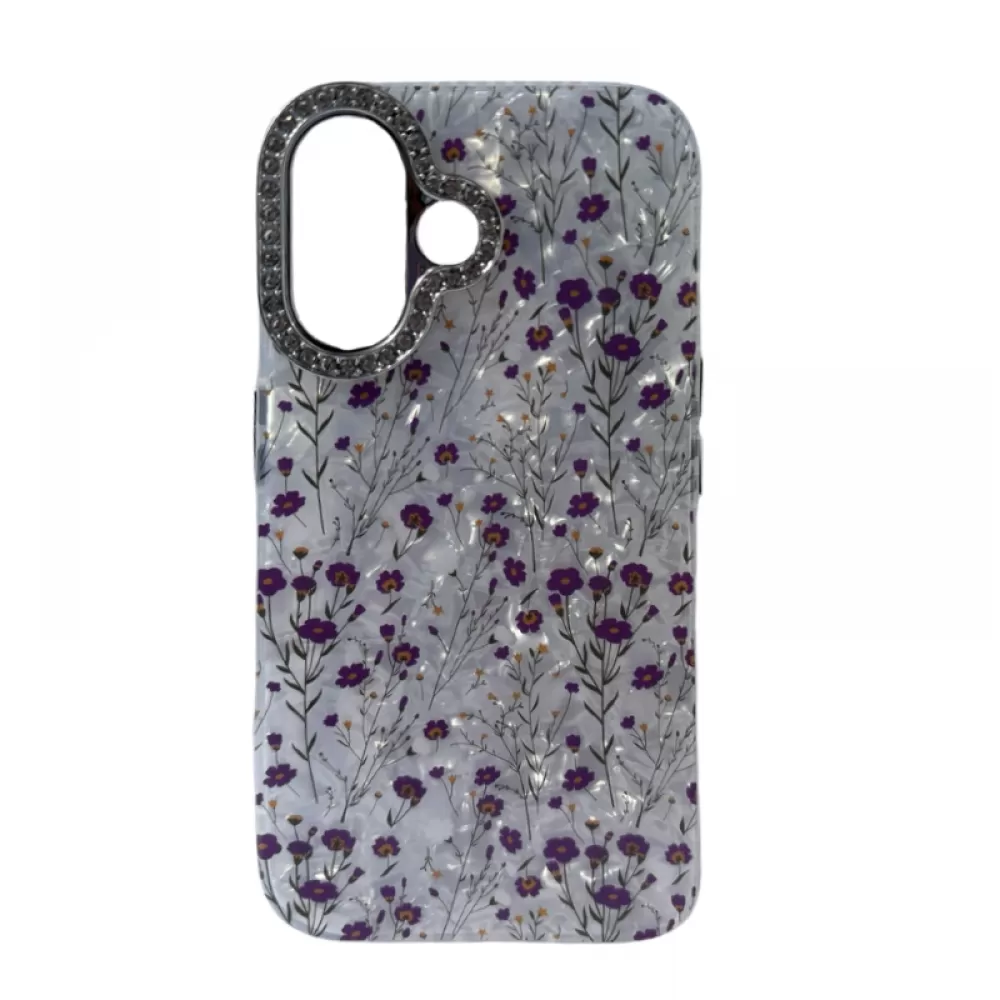 Futrola FLOWER CIRKON za iPhone 16 (6.1) ljubicasta