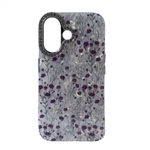 Futrola FLOWER CIRKON za iPhone 16 (6.1) ljubicasta
