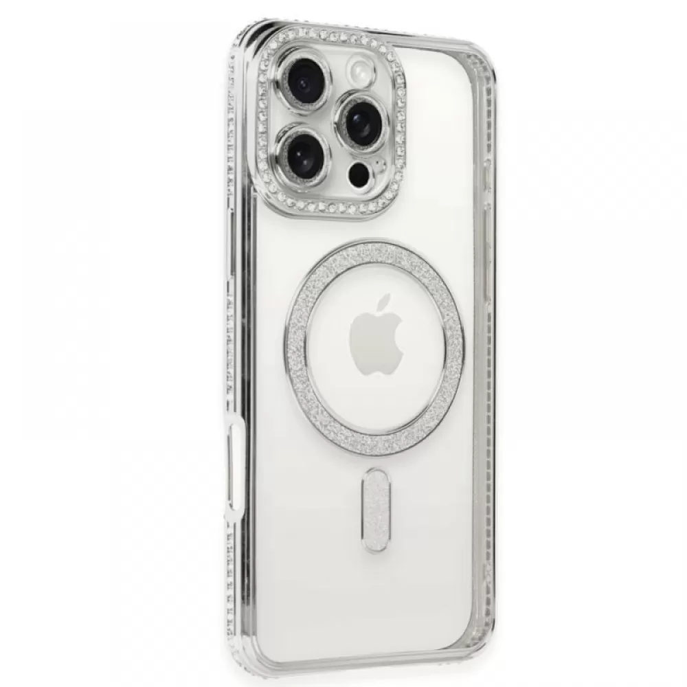 Futrola Shine Magsafe za iPhone 16 Pro Max (6.9) srebrna