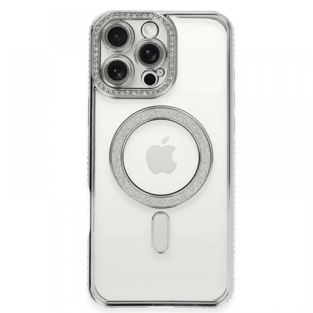 Futrola Shine Magsafe za iPhone 16 Pro Max (6.9) srebrna