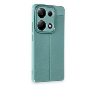Silikonska futrola IMITACIJA KOZE NO4 za Samsung A56 maslinasto zelena