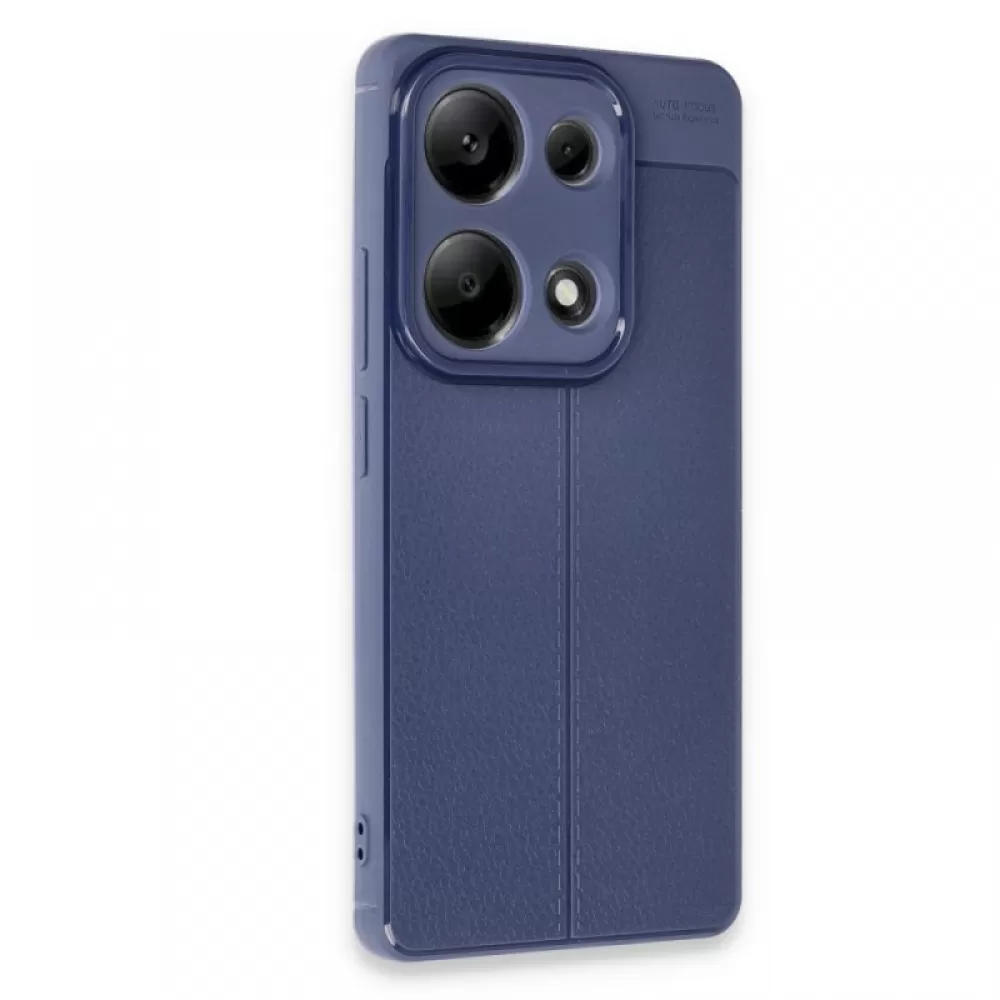 Silikonska futrola IMITACIJA KOZE NO4 za Samsung A56 teget