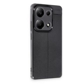 Silikonska futrola IMITACIJA KOZE NO4 za Samsung A26 crna
