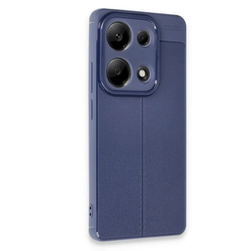 Silikonska futrola IMITACIJA KOZE NO4 za iPhone 16e teget