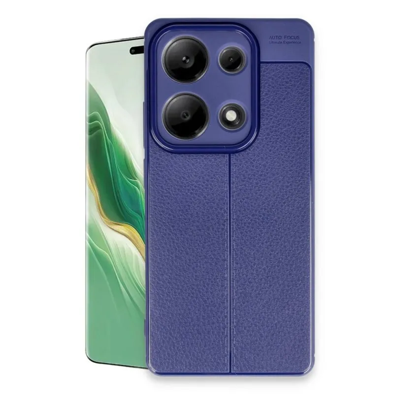 Silikonska futrola IMITACIJA KOZE NO4 za iPhone 16e teget
