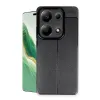 Silikonska futrola IMITACIJA KOZE NO4 za iPhone 16 Plus crna