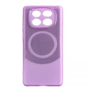 Futrola KARBON MAGGSAFE za Xiaomi Redmi Note 14 Pro 5G svetlo ljubicasta