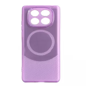 Futrola KARBON MAGGSAFE za Xiaomi Redmi Note 14 Pro 4G svetlo ljubicasta
