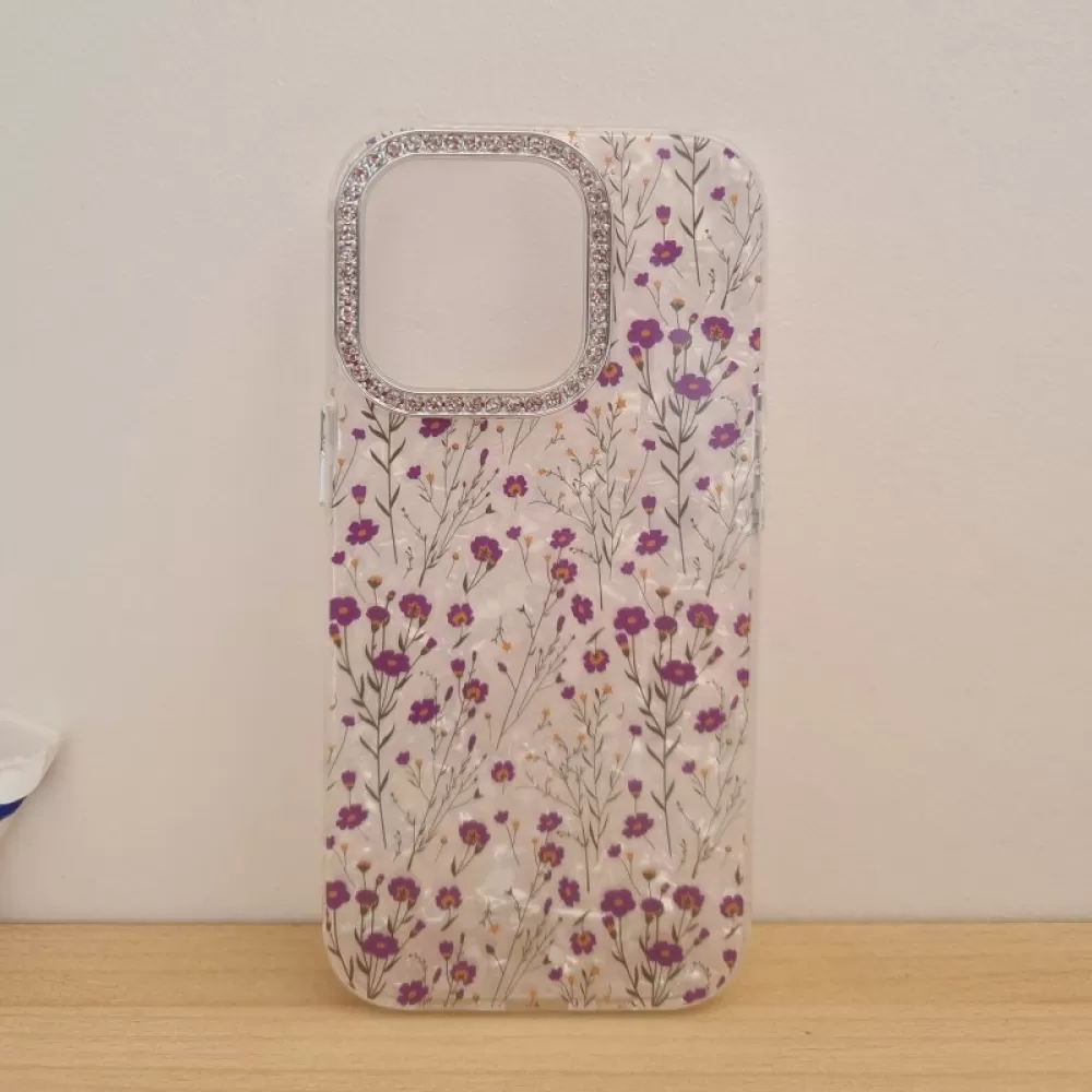 Futrola FLOWER CIRKON za iPhone 16 (6.1) ljubicasta