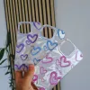 Futrola Holo Heart za iPhone 16 (6.1) ljubicasta